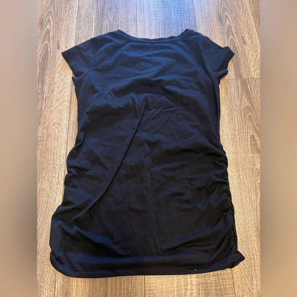 Thyme Women’s Maternity Black Ruched Sides T Shirt Size S - Picture 3 of 3
